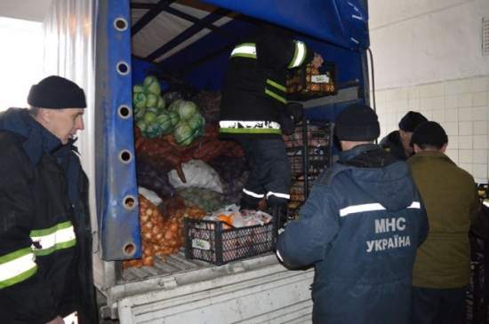 Украинская гуманитарная помощь уже в Донецке (фото)