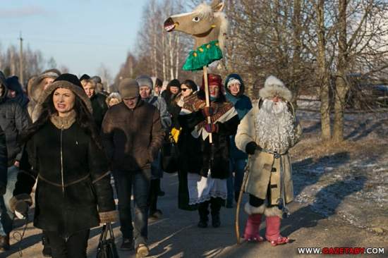 «Каляды» под Минском отметили традиционными обрядами