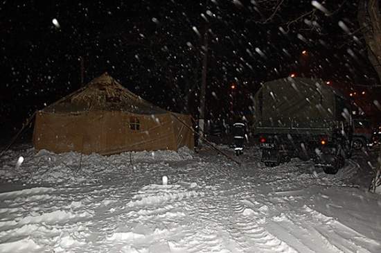 Из-за непогоды на Николаевщине обесточено 7 населенных пунктов, 30 автомобилей застряли в снежных заносах