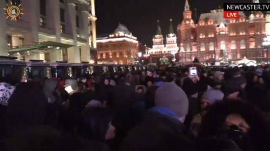Навального задержали ​на Манежной площади в Москве (фото)
