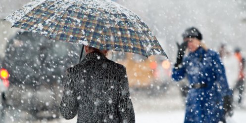 На большей части Украины ожидается снег с дождем
