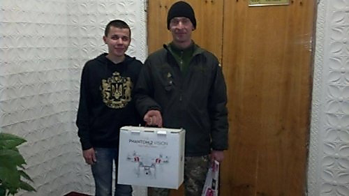 Львовский студент за собственную стипендию купил беспилотник и передал его бойцам АТО