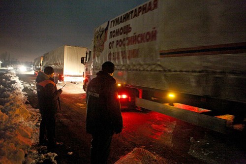 Фотофакт: пустые грузовики 11-го «путинского гумконвоя» уже подъезжают к Украине