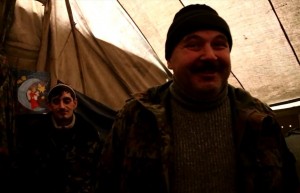 128-ая бригада на передовой в Дебальцево: беседа в палатке (InformatorTV)
