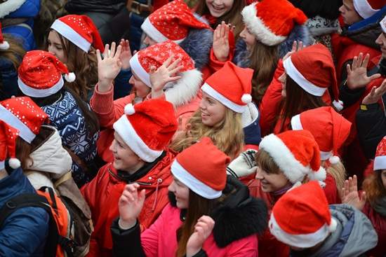 600 гомельчан создали гигантскую елку