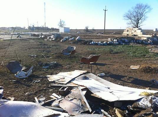 Опубликованы фото разграбленных туалетов и кафе с полуострова Чонгар, где «хозяйничали» российские военные