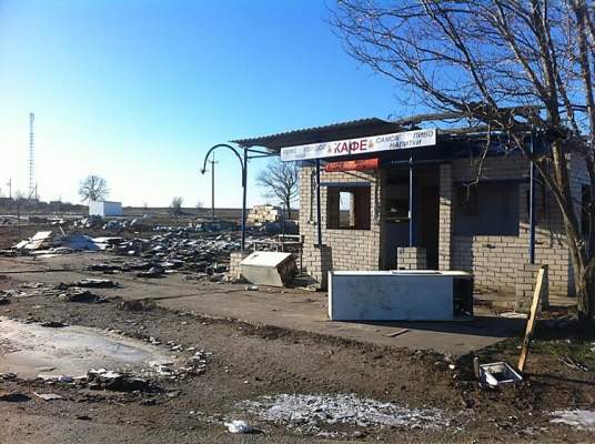 Опубликованы фото разграбленных туалетов и кафе с полуострова Чонгар, где «хозяйничали» российские военные