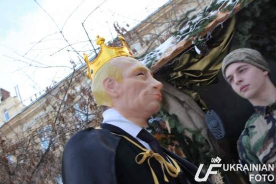 ​В рождественском вертепе во Львове роль царя Ирода получил Путин (фото, видео)