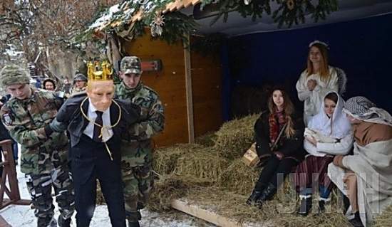 Во Львове в рождественском вертепе Путина сделали Иродом