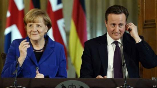 Меркель и Кэмерон заявили о необходимости создания зоны свободной торговли межу ЕС и США