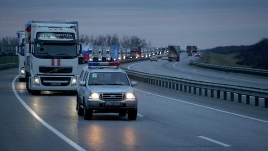 Одиннадцатый гуманитарный конвой РФ прибыл на российско-украинскую границу