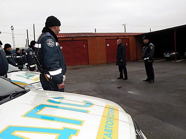 В Николаев вернулись инспекторы ГАИ, охранявшие правопорядок в зоне АТО