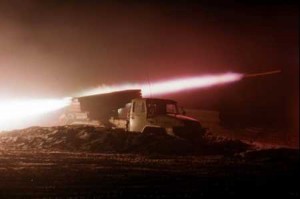 В полку "Азов" сообщили, что Луганск подвергся обстрелу из РСЗО