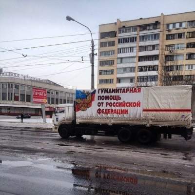 Фотофакт: «путинский гумконвой» замечен в центре Луганска