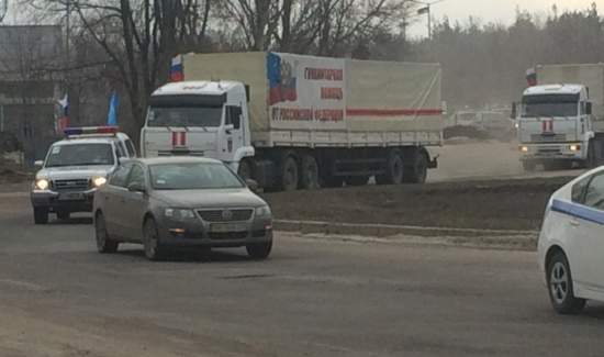 Колонна путинского «гумконвоя» прибыла в Луганск (фоторепортаж)