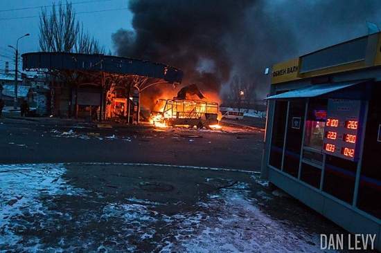 Милиция обнародовала доказательства подтверждающие, что автостанцию в Донецке обстреляли террористы