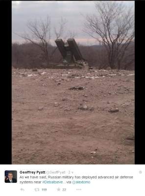 Посол США обнародовал фото российской системы ПВО под Дебальцево