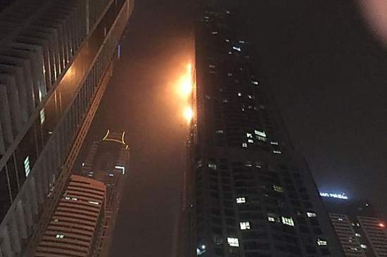 В Дубае горел самый высокий в мире жилой дом
