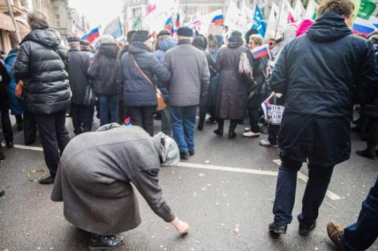 ​В Москве бюджетников сгоняли на "Антимайдан" (фото)