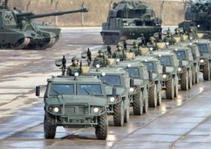 В Белгороде замечена колонна тяжелой военной техники(видео, ненормативная лексика 18+)