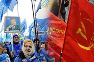 Антивоенные акции в Луганской области организовывают «коммунисты» и «регионалы», а поддерживают переселенцы