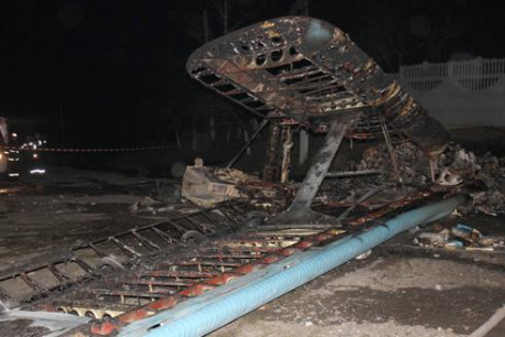 Ночью в Волынской области упал и сгорел самолет. Пилот погиб (фото)