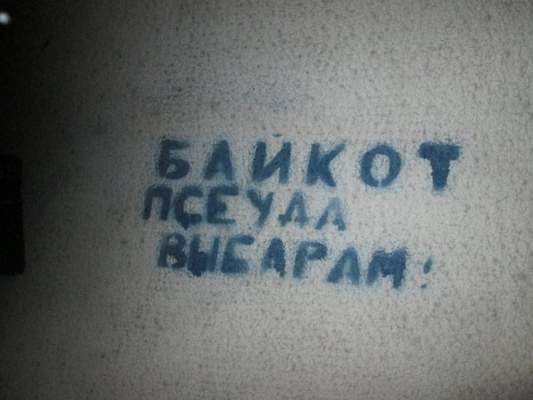Борисовчан призвали к бойкоту «выборов»