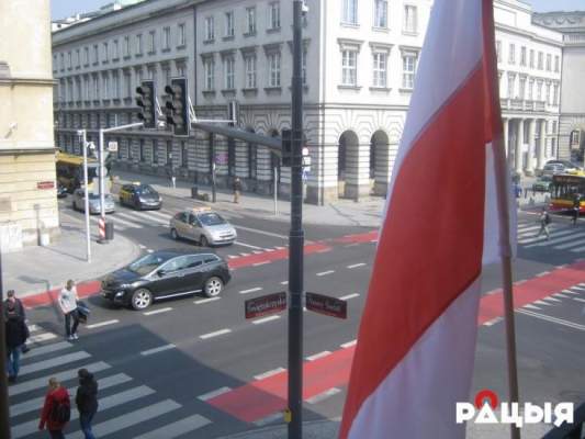 Украинцы Варшавы поздравили белорусов с Днем Воли