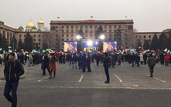 В Днепропетровске прошел митинг, на котором команда Коломойского отчиталась за год работы. ОНЛАЙН