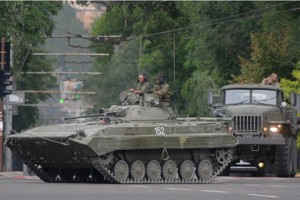 «Ополченцы ЛНР» приняли новую партию техники из России