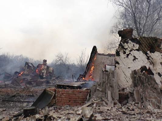 На Черниговщине из-за сильного пожара выгорело почти все село