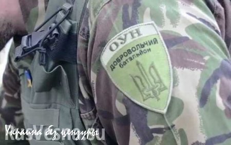 Генштаб ВСУ: Батальон украинских националистов «ОУН» выводят из Песок, т.к. он мешал Украине соблюдать минские договоренности