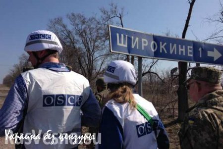 Киев проверяет случаи передачи наблюдателями ОБСЕ информации о базировании сил АТО