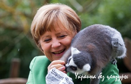 Меркель кормила лемура, а итальянская модель обнажилась в Берлине: фото дня