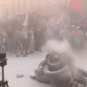 Протестующие у Верховной Рады подожгли покрышки (ФОТО)