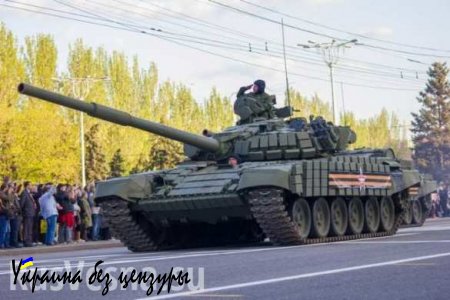 Военная техника ополчения прошла маршем по Донецку на репетиции Парада Победы (ВИДЕО+ФОТО)