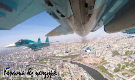 Полет авиации на Параде Победы-2015 — съемки из кабин самолетов и вертолетов (ВИДЕО)