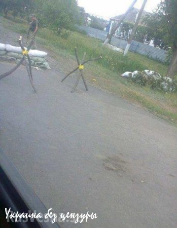 Заградительно-противотанковая вязанка хвороста
