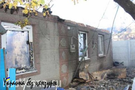 В Донецке в результате обстрелов повреждены жилые дома, больница, детский сад