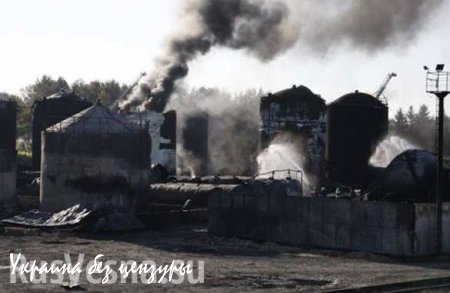 МОЛНИЯ: На нефтебазе под Киевом снова начался пожар, — СМИ