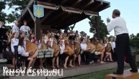 Украинские дети-бандуристы исполнили «Гимн боевых укропов» (ВИДЕО)