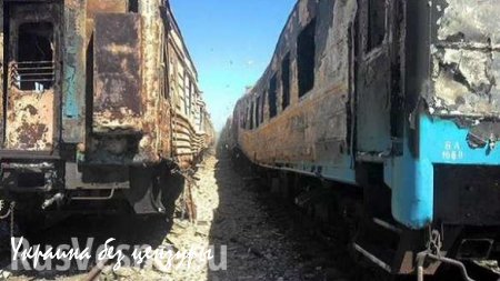 В результате обстрела ВСУ депо к северу от Донецка сгорело 25 вагонов, — Минтранс