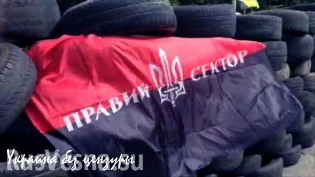 Блокпост «Правого сектора» под Киевом: боевики, шины и мешки с песком (ФОТО+ВИДЕО)
