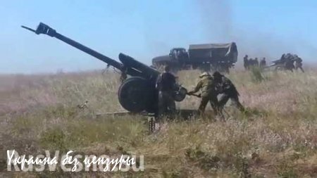 Бойцы «Айдара» и 92-ой бригады ВСУ обстреливают друг друга из артиллерии в районе Счастья