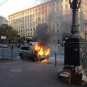На Майдане сгорел автомобиль посольства США (ФОТО)