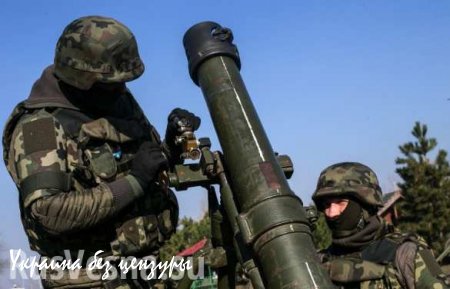 Киевские военные обстреляли Первомайск из миномета