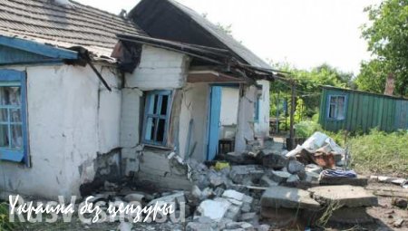 В Горловке обстрелами ВСУ разрушены пять домов