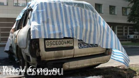 Расследование поджога автомобилей миссии ОБСЕ продолжается