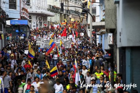 Протесты в Эквадоре: пострадали 67 полицейских