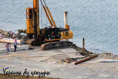 Забита первая свая Керченского моста (ФОТО)